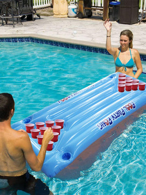 Inflatable Pool Pong Raft