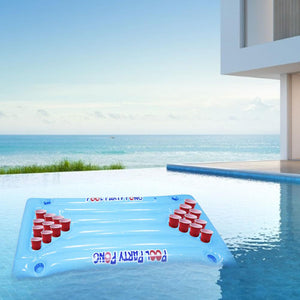 Inflatable Pool Pong Raft