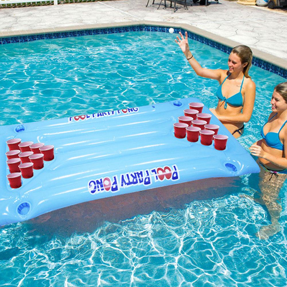 Inflatable Pool Pong Raft