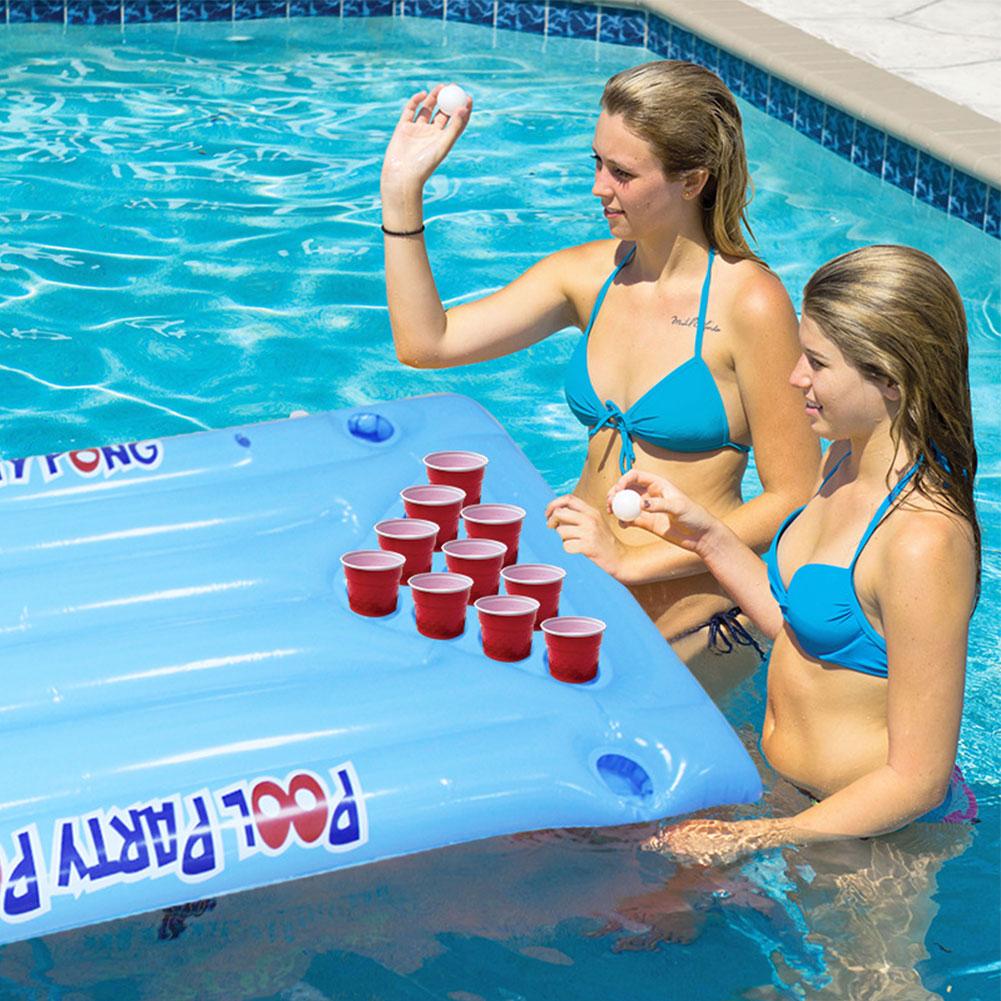 Inflatable Pool Pong Raft